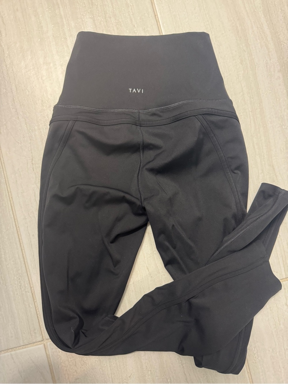 High-Waist Black Performance Leggings